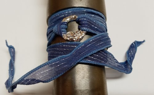 Judy Larson's Ribbon Wrapped Bracelet tips - , Wire Jewelry Design, Design, ribbon wrapped bracelet tips